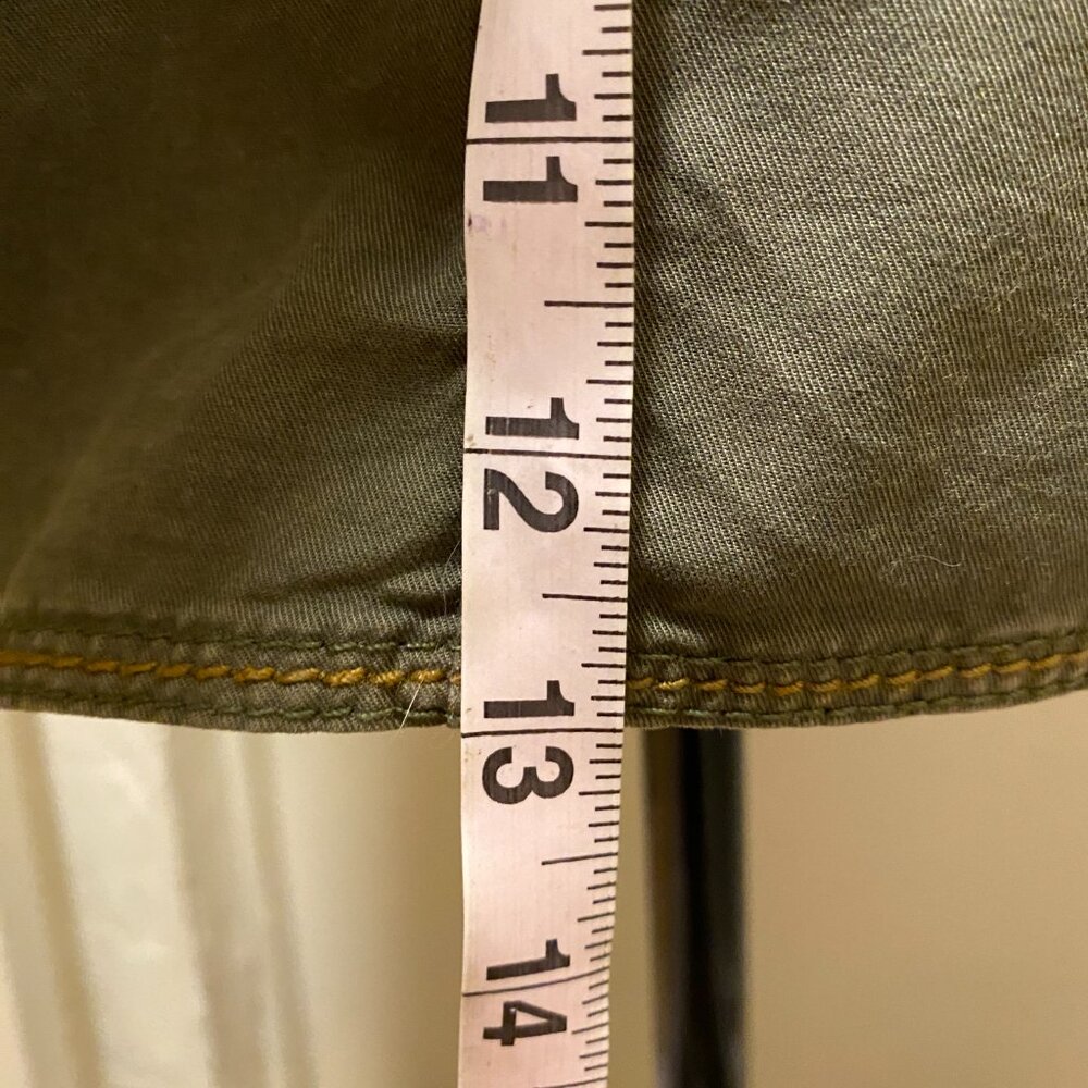 Guess Olive Green Cargo Grunge Miniskirt - Picture 9 of 12